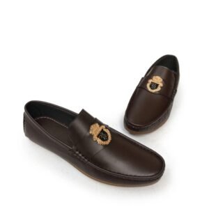 Brown Billionaire buckle loafer